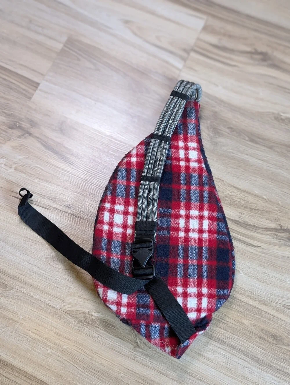 KAVU Plaid Sling Backpack Bag